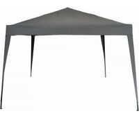 pergola plegable de jardin  - 9 m - 3 x 3 m - gris