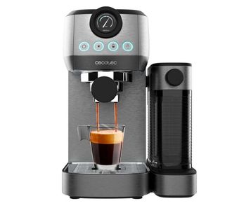 Cecotec cafetera semiautomática power espresso 20 steel pro latte. 1350 w, thermoblock, forcearoma de 20bars