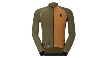 Maillot de manga larga scott rc pro warm remix marron caqui