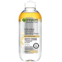 garnier micellar water oil infused facial cleanser and makeup remover400ml
