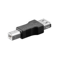 goobay adaptador usb a a usb b hembra macho negro