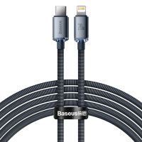 cable usb-c a lightning baseus crystal shine 2 m gris 20w pd