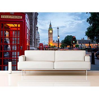 Fotomural Vinilo Cabina Teléfono Londres 350 X 250 Cm