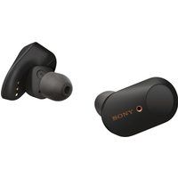 sony wf-1000xm3 wireless bluetooth noise-cancelling earphones - black black