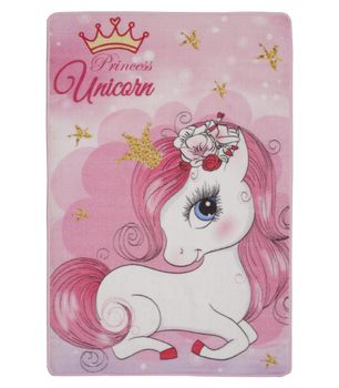 Alfombra Unicornio - Infantil - 80x120 - Base Antideslizante