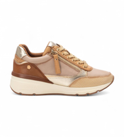 carmela para mujer 16182506-hielo zapatillas de piel 161825 beige 36 3 a 5cm cremallera casual
