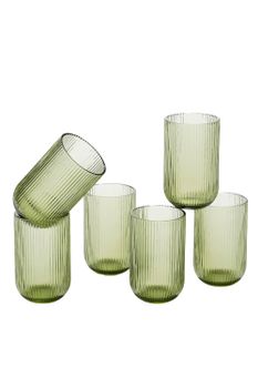Vaso de trago largo merlot verde claro  h13xb8xl8cm