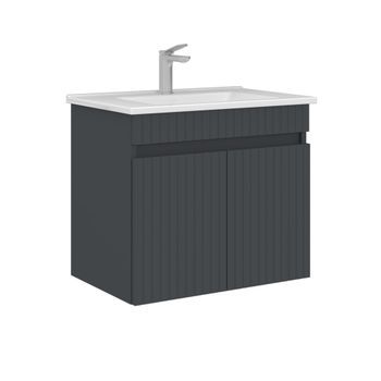 Mueble Para Lavabo  - 65 X 45 X 57 Cm - Antracita Mate