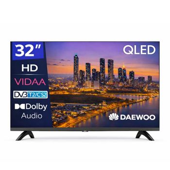 Tv daewoo 32 pulgadas qled fhd - 32vb56hq - smart tv