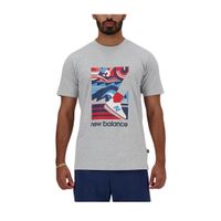 camiseta new balance sport essentials triathlon gris talla xs