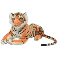 vidaxl tigre de peluche marran xxl