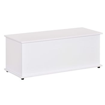 Baúl de almacenamiento 100x40x40 cm blanco