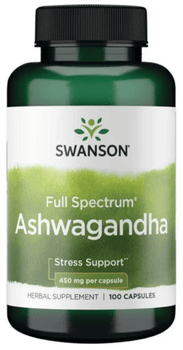 Swanson Full Spectrum Ashwagandha 450mg 100 Cápsulas