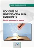 nociones de investigacion para enfermeria