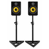 soportes ajustables vonyx para altavoces monitor 65-115 cm acero estable