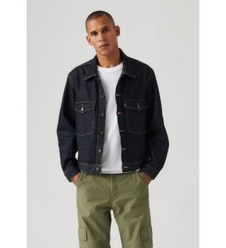Levi's para hombre. 0010P-0004 Chaqueta Embarcadero Station azul (M), Casual, Algodón