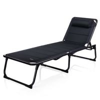 tumbona camping plegable siena azul marino 200x67x35 cm campart travel