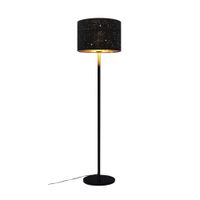 alger ii - lampara de pie de metal color negro 30 cm e27