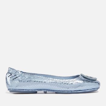 Tory Burch Women's Minnie Travel Leather Ballet Flats - UK 3
