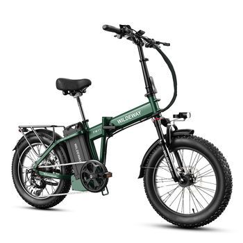 Bicicleta Eléctrica Plegable Wildeway Fw11, 1680 Wh, Neumáticos Anchos De 20