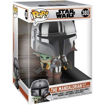 Figura coleccionable Funko Pop Mandaloriano con el Niño XL