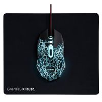 trust gaming 24752 pack raton optico 4000dpi  alfombrilla