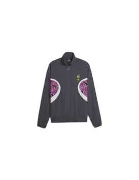 Chaqueta de Fútbol Puma AC Milan Woven Gris Hombre