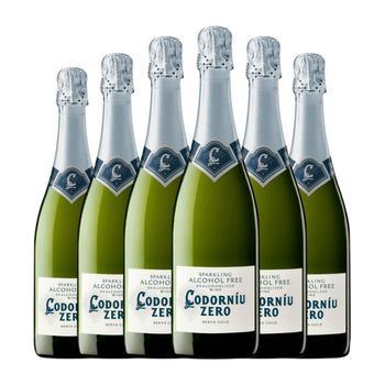 Codorníu Espumoso Blanco Zero 75 Cl (pack De 6 Unidades)