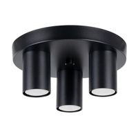 plafon vaza negro 3 luces