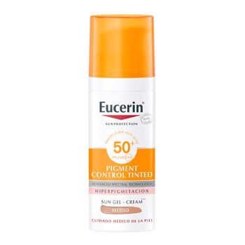 Eucerin Bases Maquillaje Control Tinted Medium Dry Touch SPF50+ Fluido Solar SPF50+