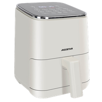 aigostar white dot - freidora sin aceite 2l freidora de aire con 8 programas y pantalla tactil led 1200w tiempo y temperatura ajustables rejilla antiadherente desmontable libre de bpa