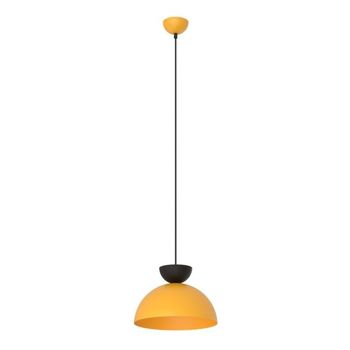 Lámpara colgante varel s negro+naranja