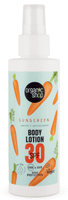 organic shop locion corporal spf30 zanahoria antioxidantes 150 ml
