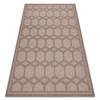 alfombra house sisal 40356 diamantes tejido plano efecto lanoso beig 180x270 cm