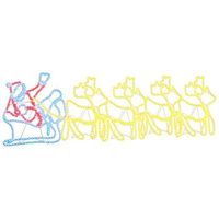 decoracion navidena 1224 led multicolor 69 x 79 cm pvc vidaxl