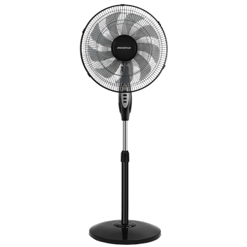 Aigostar Lanikai - Ventilador de pie, 16 pulgadas, 9 aspas, 3 velocidades, negro