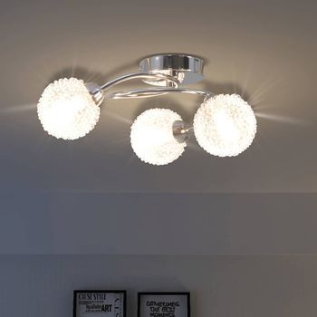 Lámpara De Techo Con 3 Bombillas Led G9 120 W Vidaxl