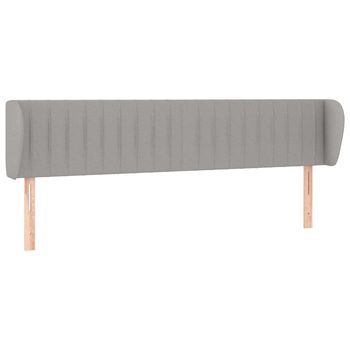 Cabecero Cama | Panel De Cabecera De Tela Gris Claro 163x23x78/88 Cm