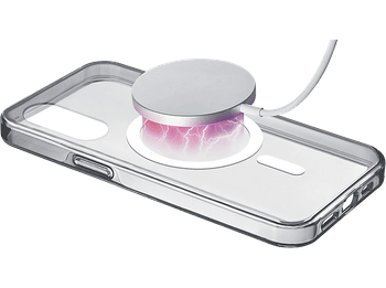 Funda móvil - CellularLine CLEAR MAG, Para Samsung Galaxy S25 Edge, Compatible con MagSafe, Transparente