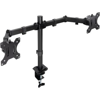 TooQ Soporte de Mesa para 2 Pantallas 17-27
