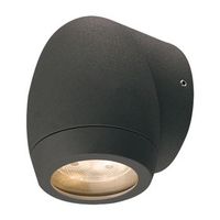 dopo lighting - aplique de pared guisla ip54 led smd 3w 250lm 3000k antracita