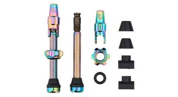 Valvulas tubeless wolf tooth con clik valve oil slick
