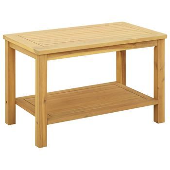Mesa Lateral Aceite Natural 70 X 40 X 45 Cm Vidaxl