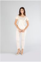 camiseta manga corta canale plateada light gold