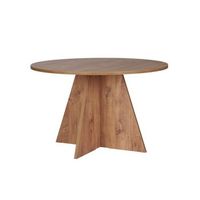 mesa de madera virella - 120 x 120 x 75 cm - nogal