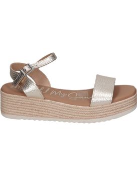 Sandalias Con Cuña Para Mujer Lrk 5700 Color Champán 40