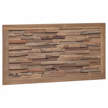 Cabecero De Cama Natural Madera De Teca Maciza Vidaxl