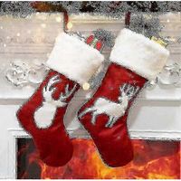 calcetines navidenos exquisitos 2 unidades de 45 cm 18 pulgadas decoracion navidena