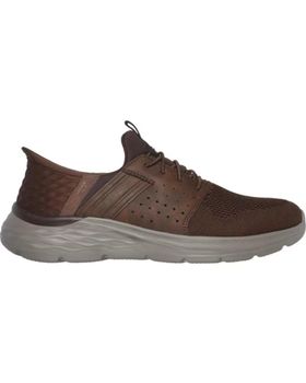 de SKECHERS ZAPATOS DE SPORT GARNER NEWICK HOMBRE CUERO MARRóN