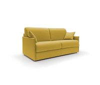 evans sofa cama convertible en tela impermeable 189 cm mat 160x197 amarillo